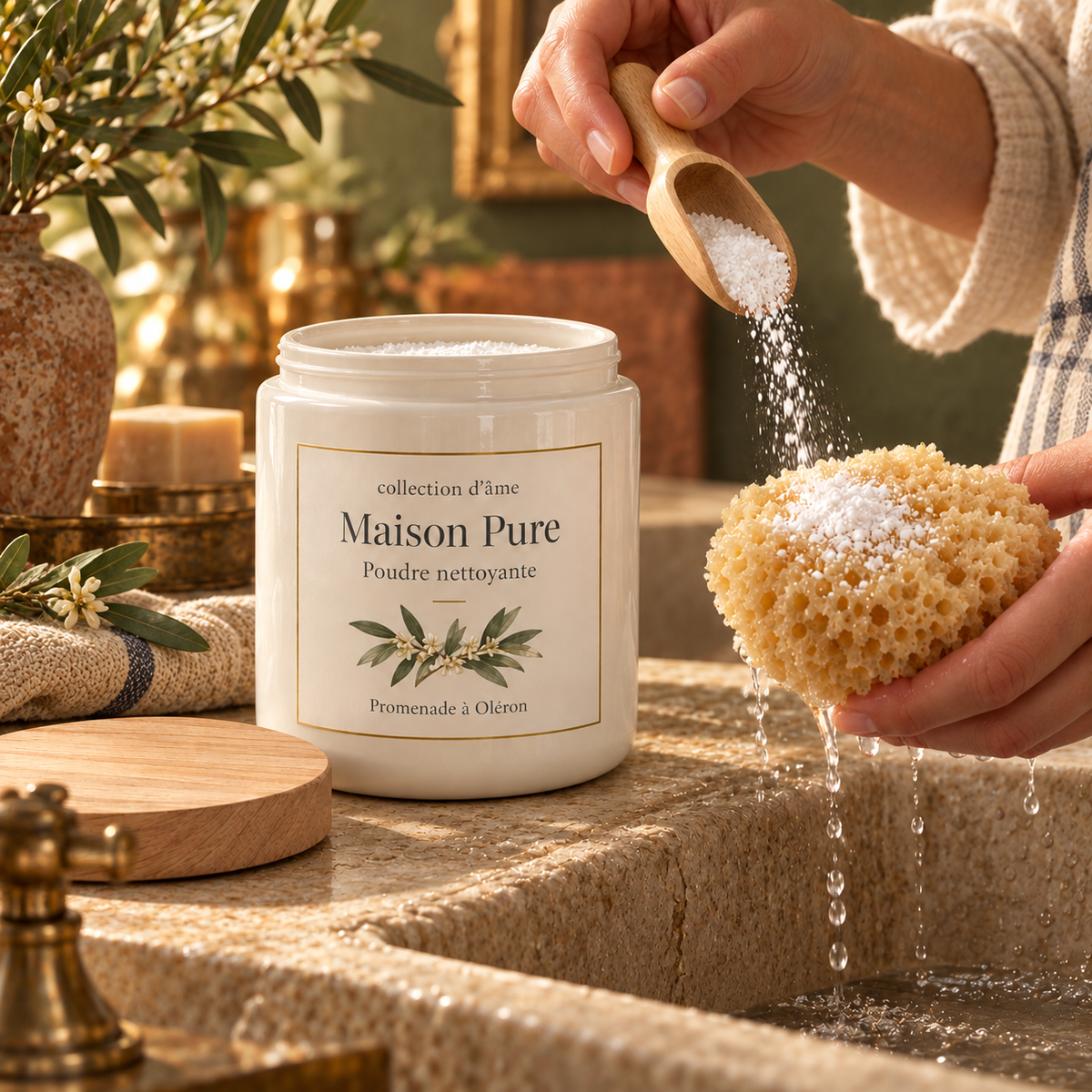 Maison Pure — Poudre nettoyante — mise en situation