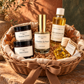 Panier Parfums nomades : vaporisateur, coffret voiture avec recharge et deux bougies